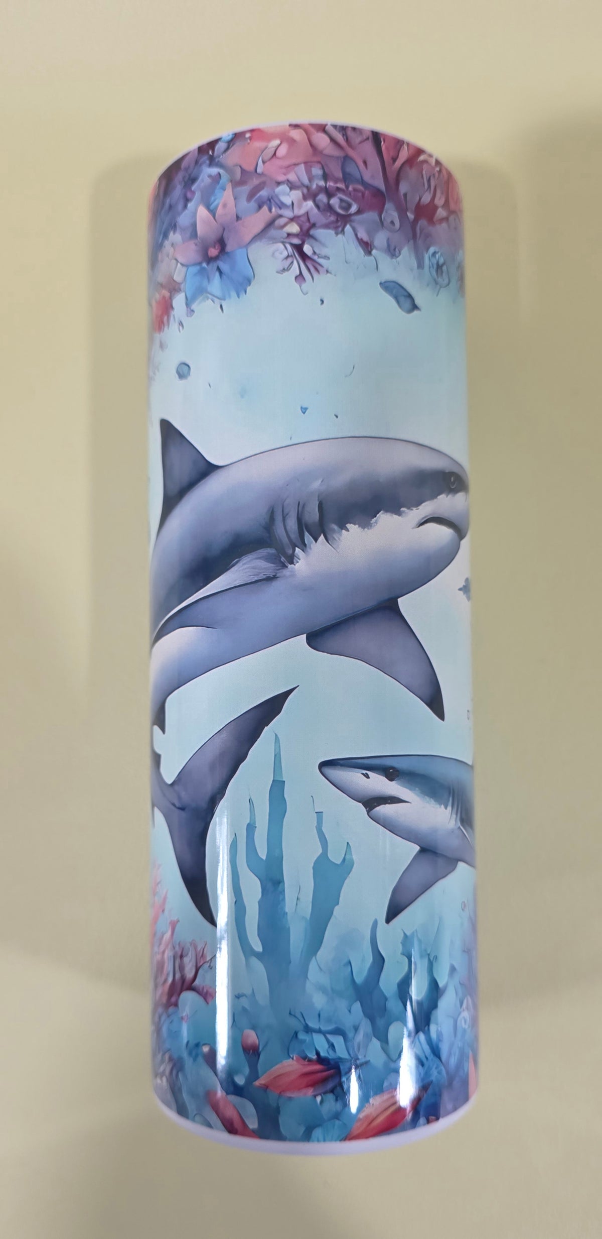 Sharks w/ Coral Reef Insulated Tumbler