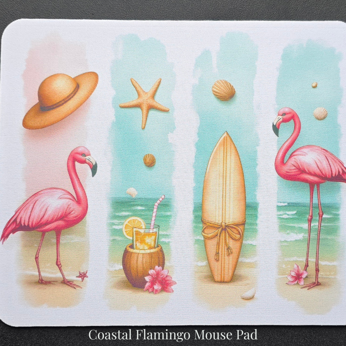 Coastal Flamingo Mousepads