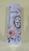 Cross w/ Flowers & Lion Insulated Tumbler