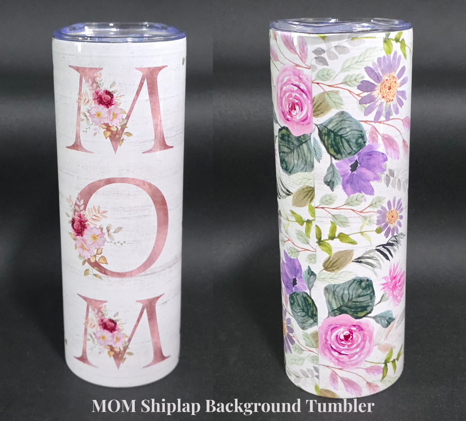 MOM Shiplap Background Insulated Tumbler