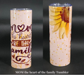 Mom the heart of the family Insulated Tumbler