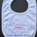 Mommy's Little Sweetie - Purple/Pink Baby Bibs