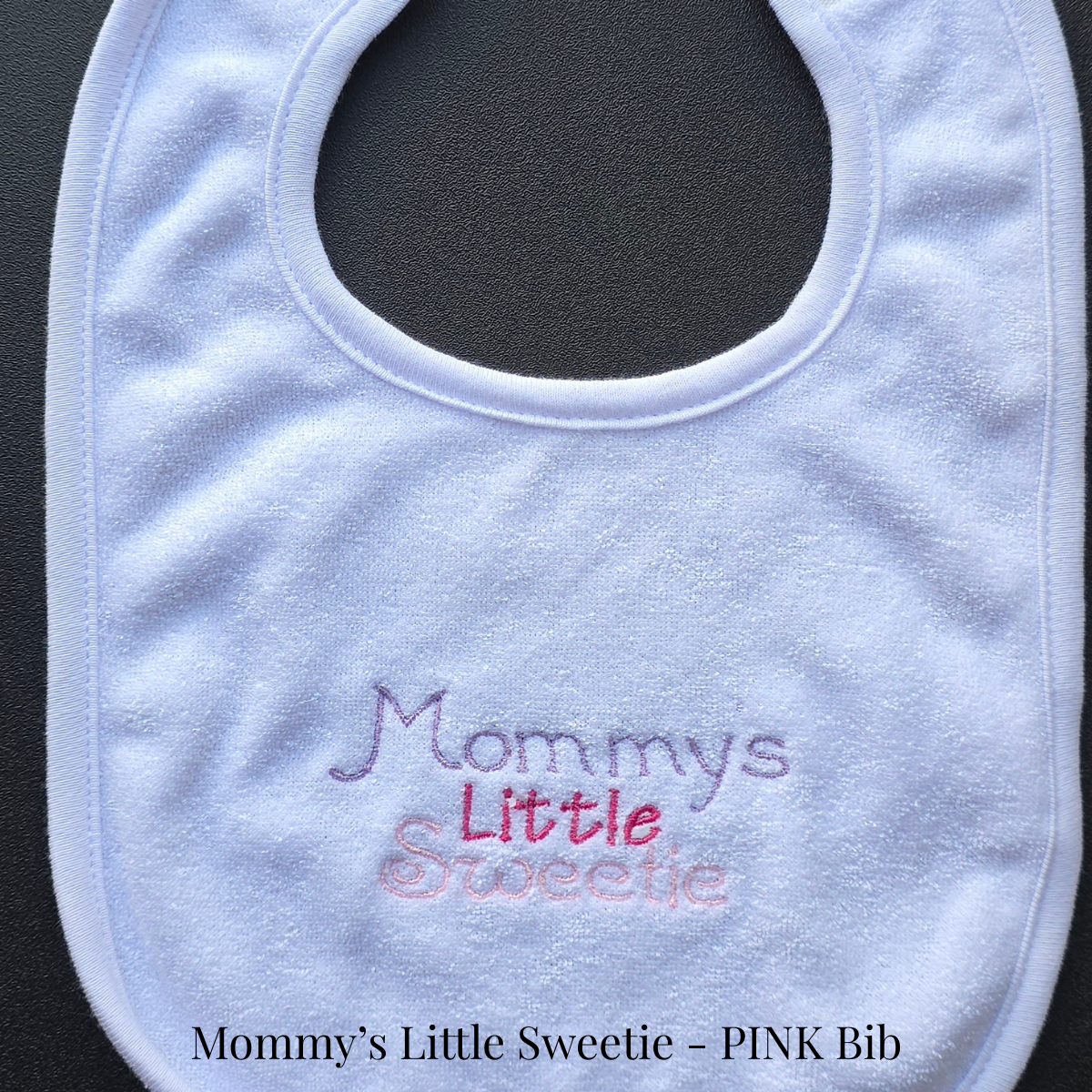Mommy's Little Sweetie - Purple/Pink Baby Bibs