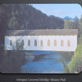 Historic Goodpasture Covered Bridge Vida, OR Mousepads