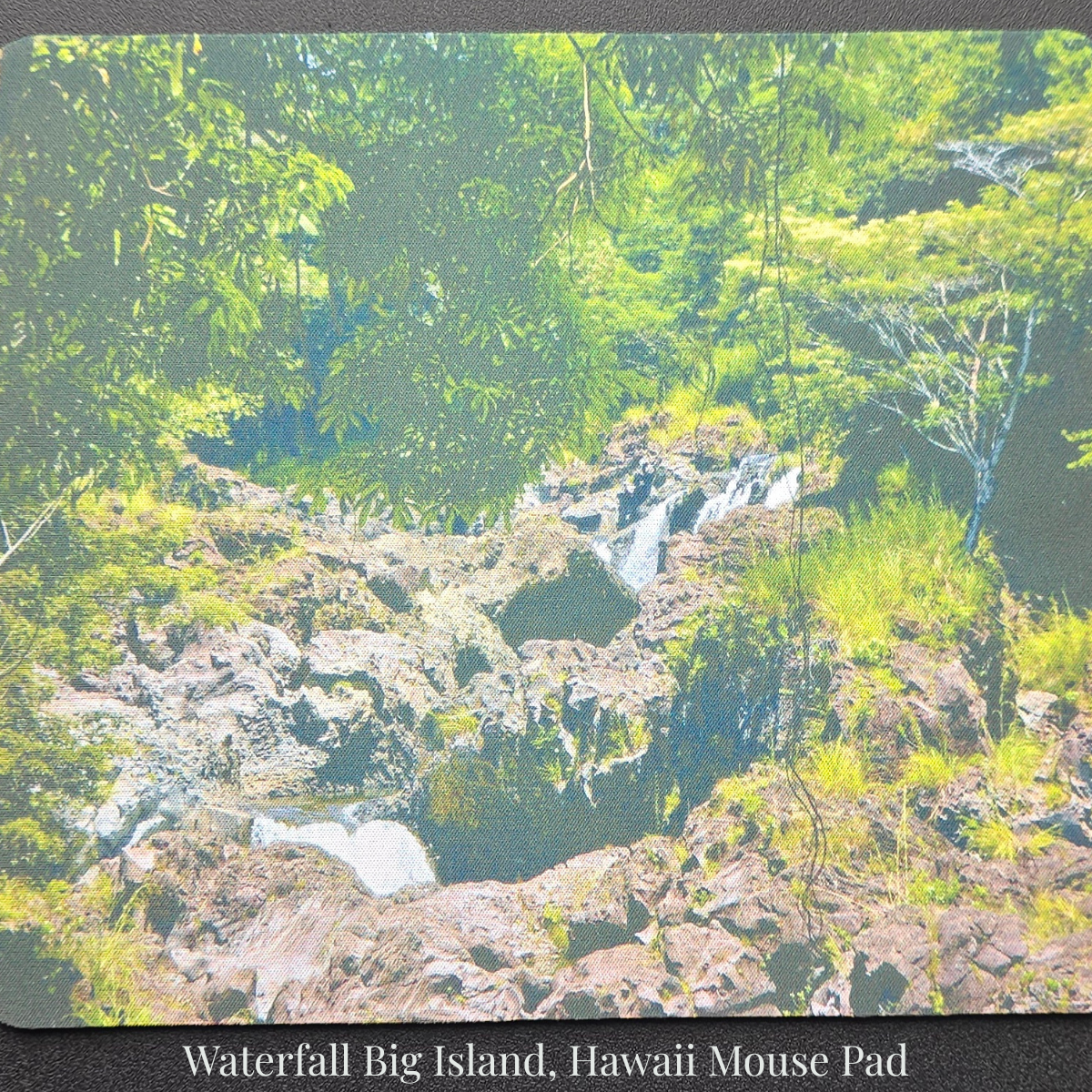 Waterfall Big Island, Hawai'i Mousepads