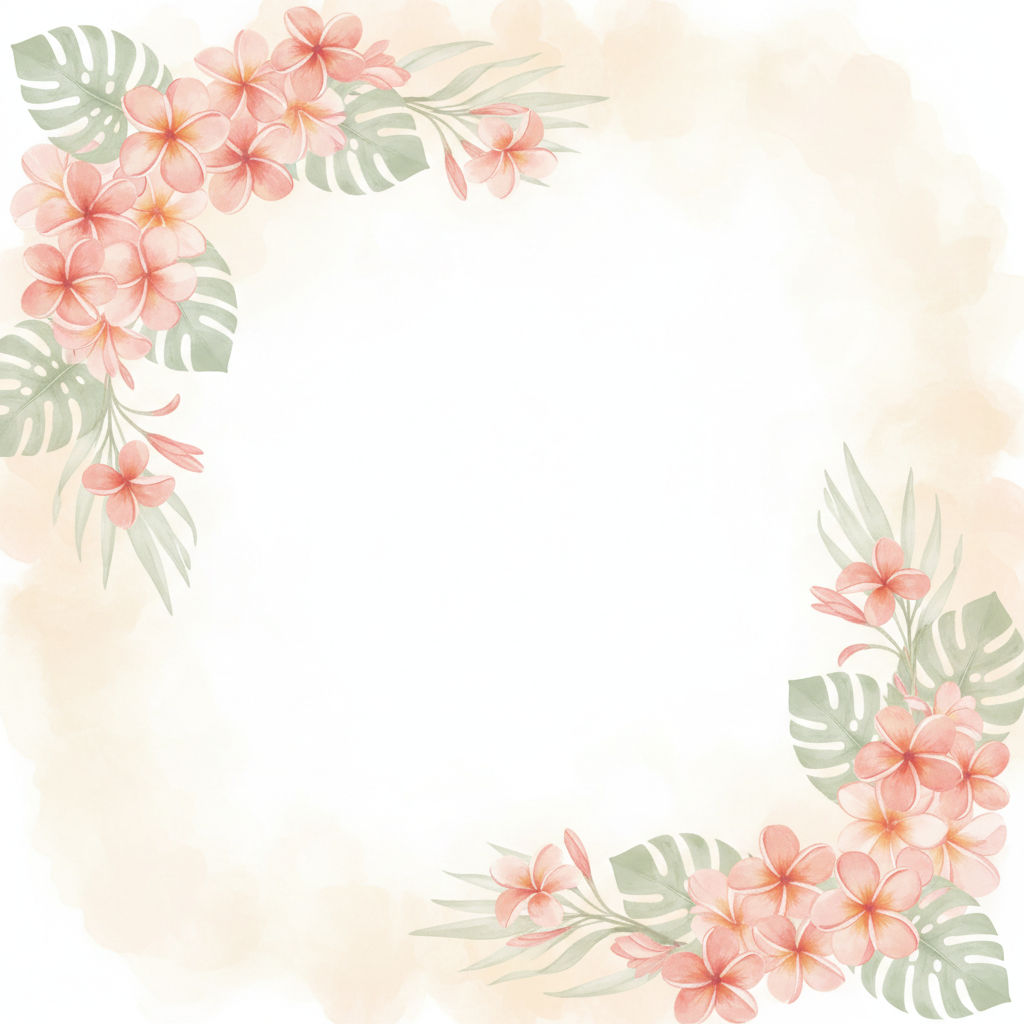 Plumeria Monstera Variation