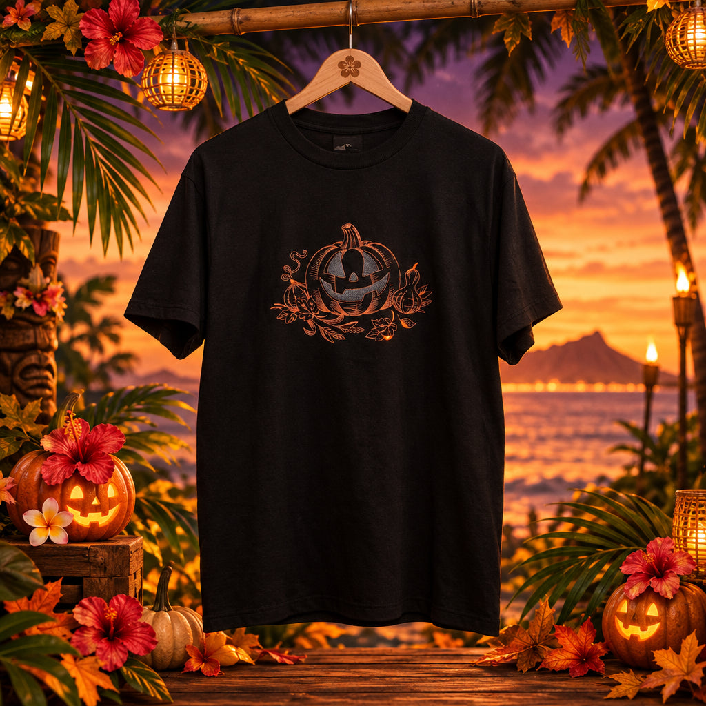 Custom Halloween Embroidered T-shirt