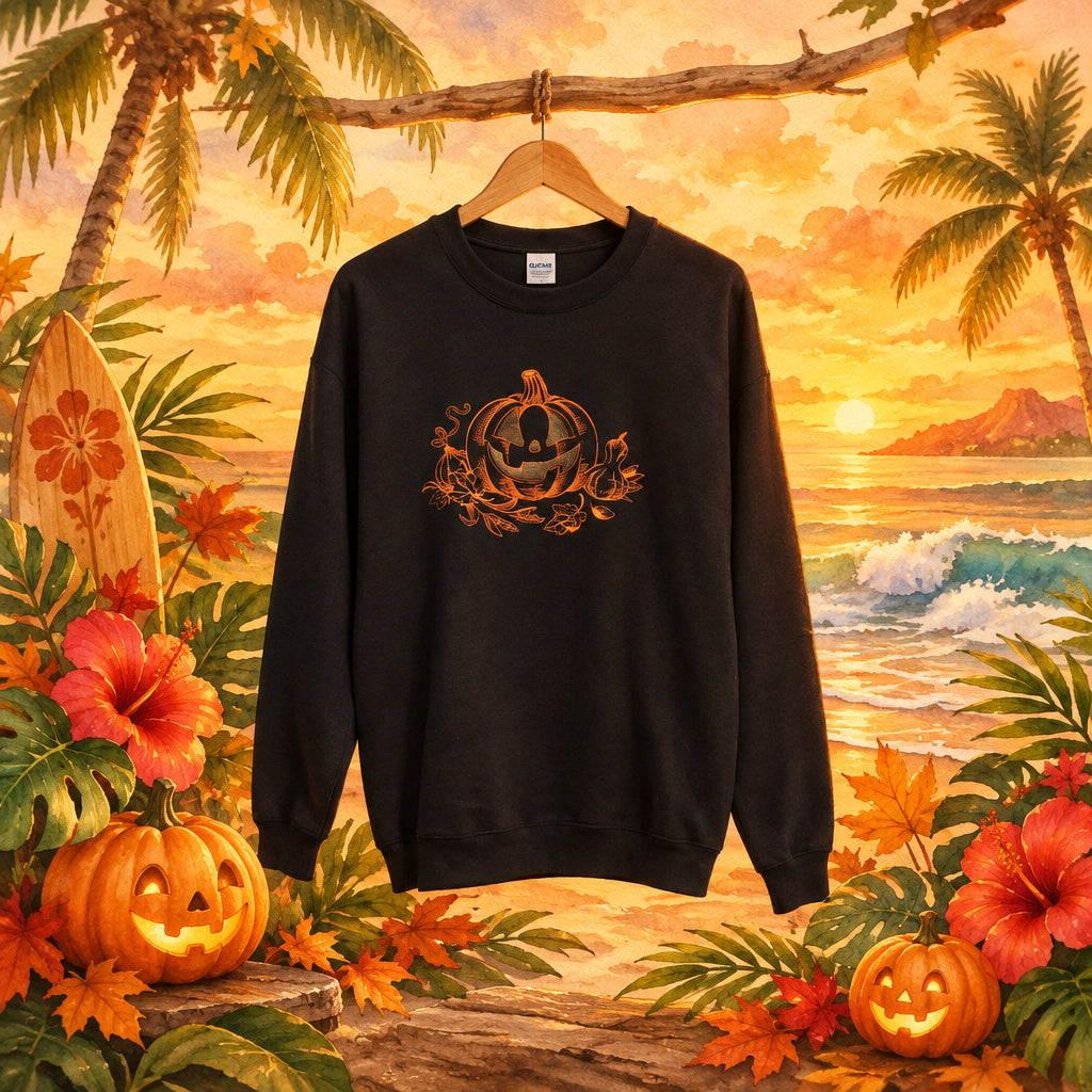 Custom Halloween Embroidered Sweatshirt