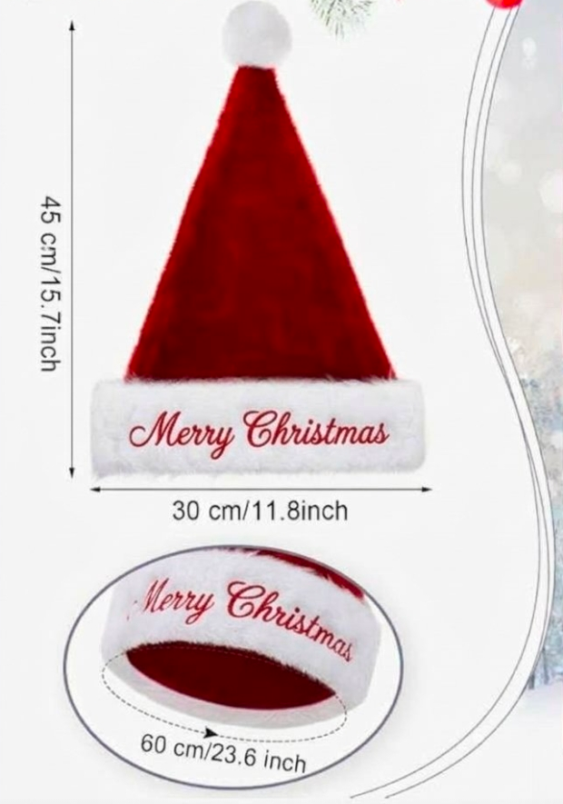 Custom Embroidered Santa Hats